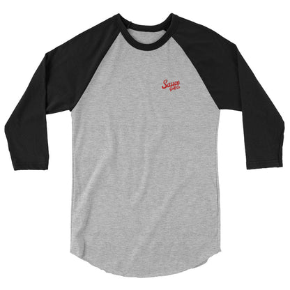 SAUCE SCRIPT Embroidered Baseball Shirt